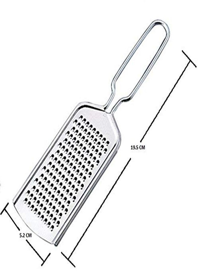 Kitchen4U Plastic Lemon Squeezer, Cheese Grater, Veg Cutter and Tea Strainer, Set of 4, Colour May Vary Colour - Image 4